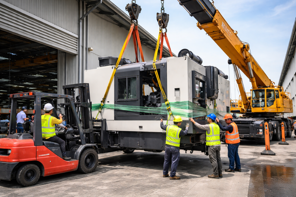 Vuka Crane Hire heavy machine and equipment relocation